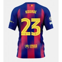 Barcelona Jules Kounde #23 Domáci futbalový dres 2025-26 Krátky Rukáv